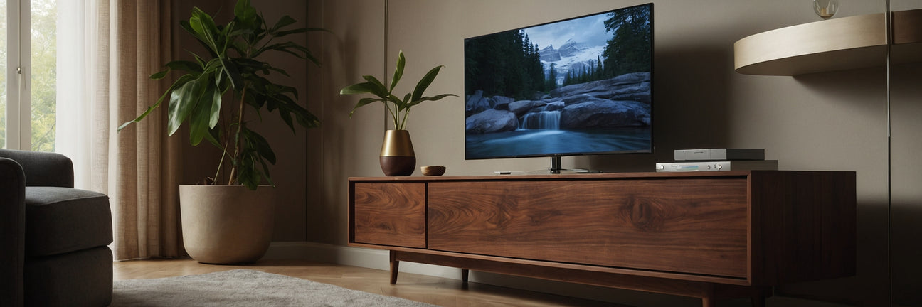 TV-borde i valnød - UNOLIVING