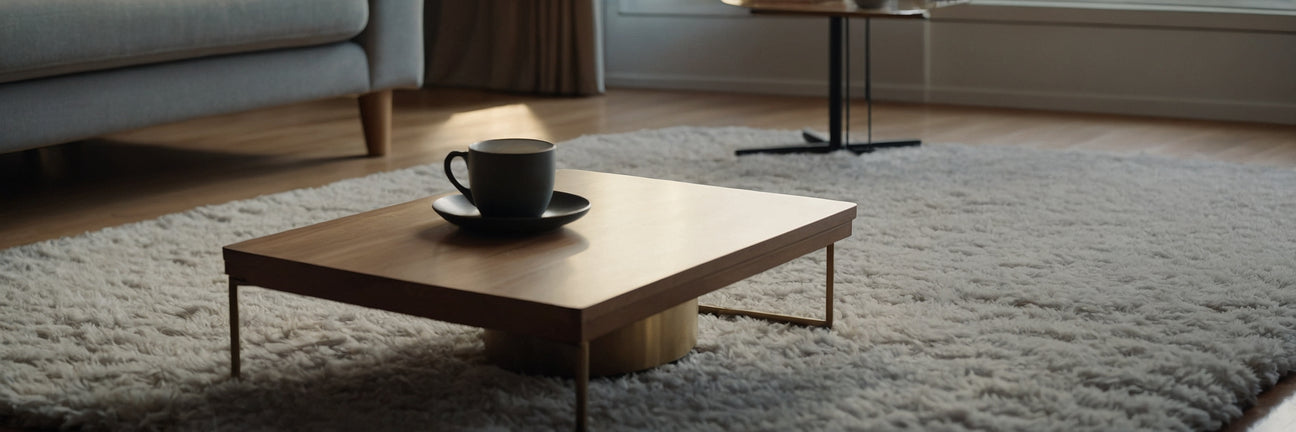 Tæppe under sofabord - UNOLIVING