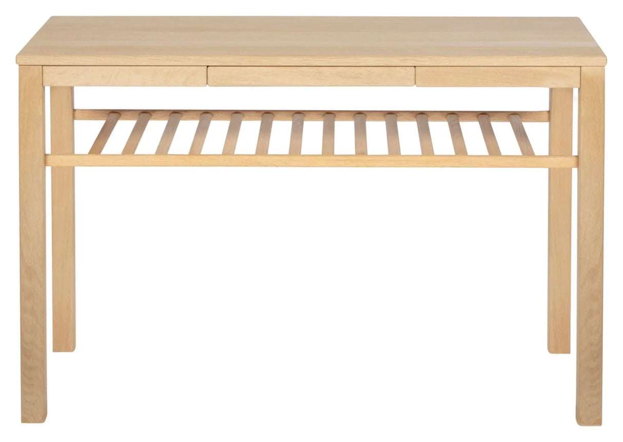541 Konsolbord m. skuffe/hylde, 110x46, Ubehandlet eg - UNOLIVING.COM