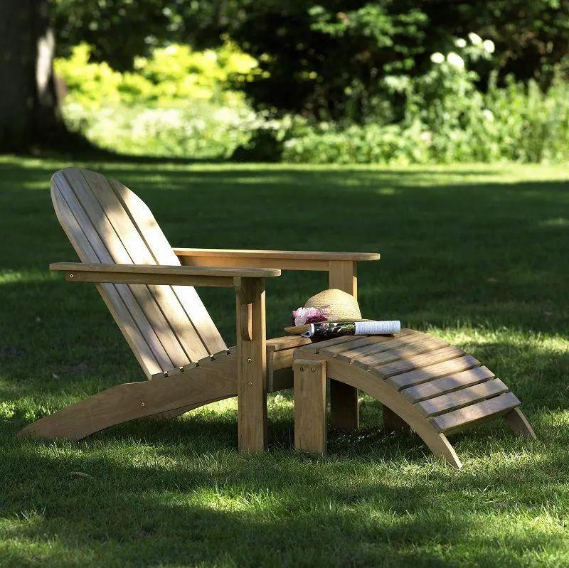 Adirondack Fodskammel, Teak
