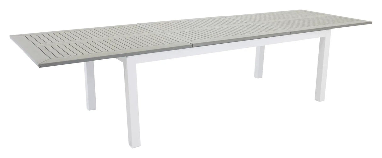 Albany Havebord 224/324x100, Hvid/Grå Aintwood