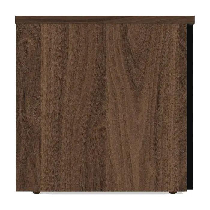 Albi TV - Bord 190, Valnød/Sort Metal, 190x45x45 - UNOLIVING.COM