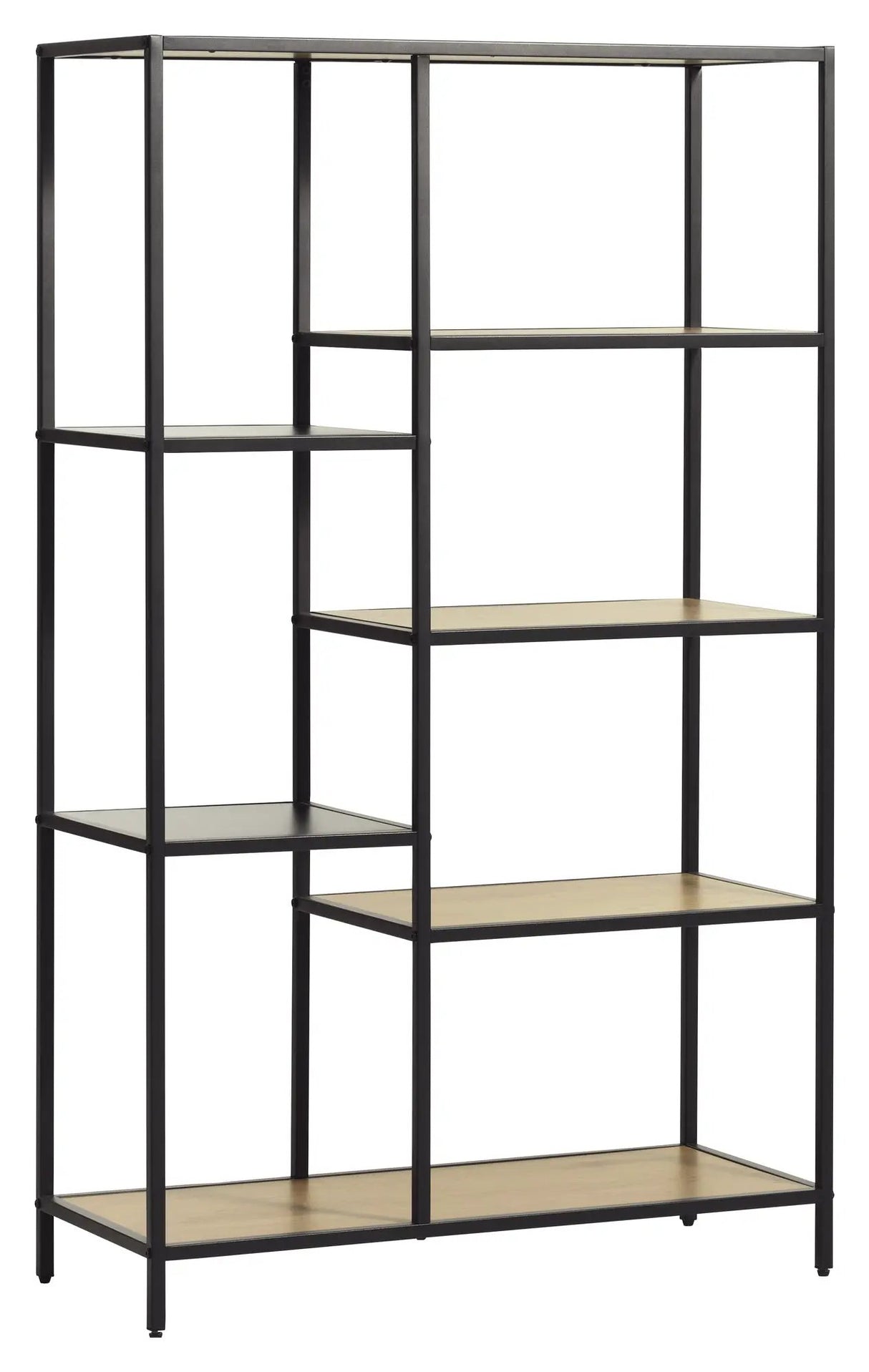 Altino, reol 146cm - sort/eg - UNOLIVING.COM