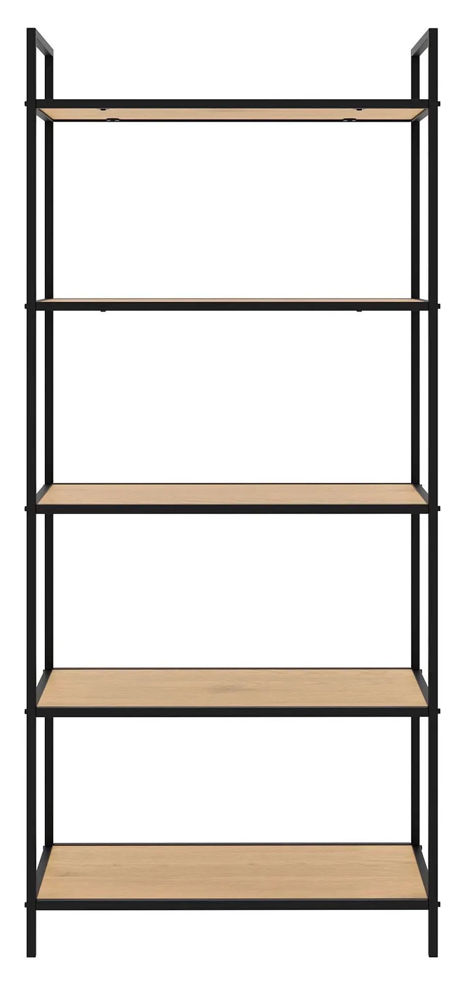 Altino, reol 156cm - sort/eg - UNOLIVING.COM