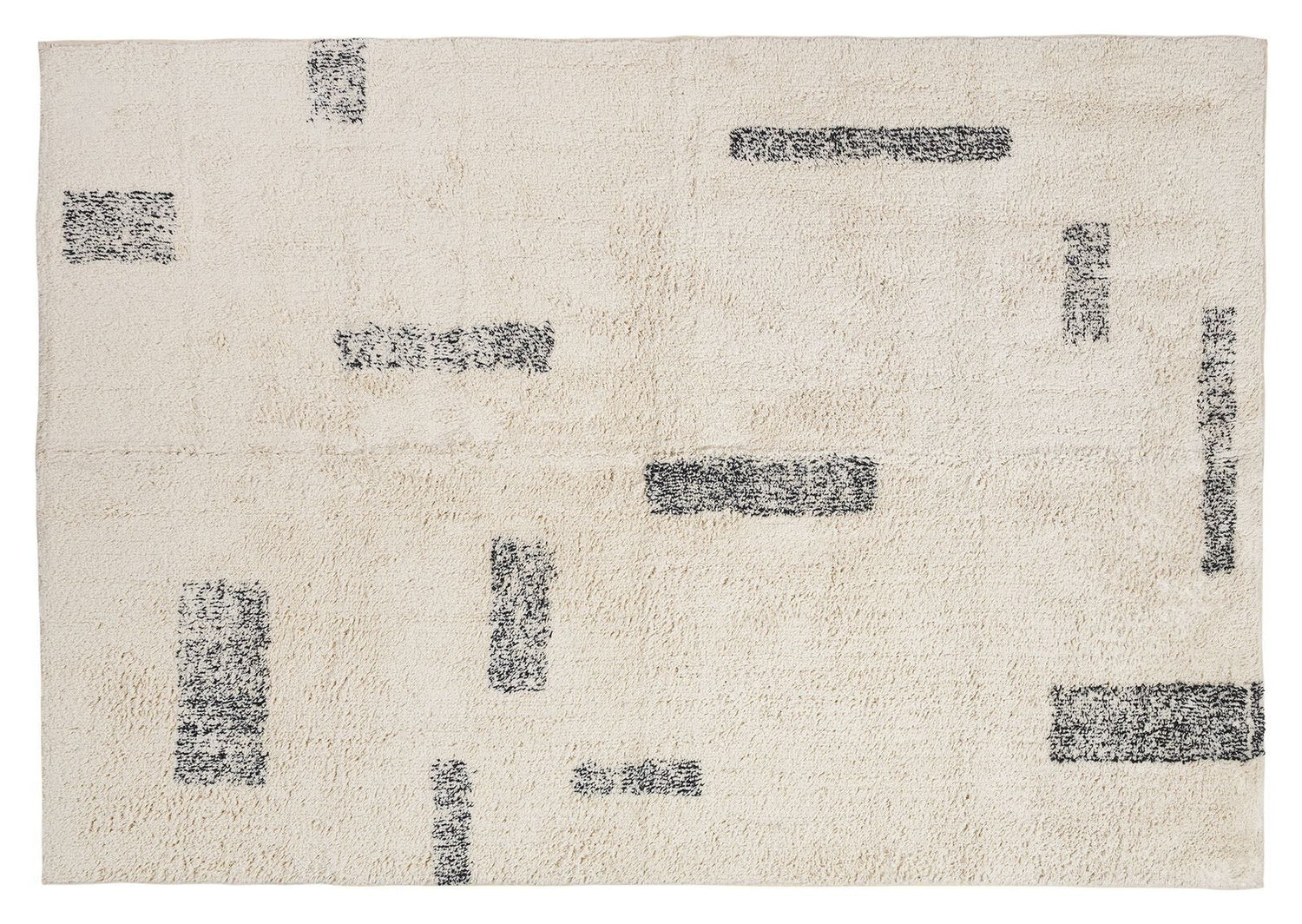 Amira Tæppe 200x140, Beige/Sort - UNOLIVING.COM