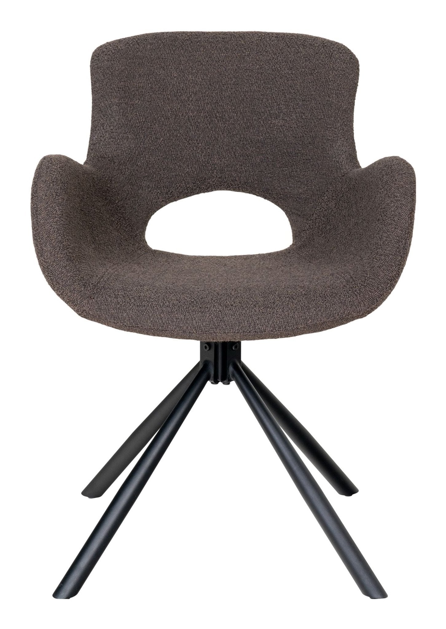 Amorim Spisebordsstol m. drejefod, Bouclé Mushroom - UNOLIVING.COM
