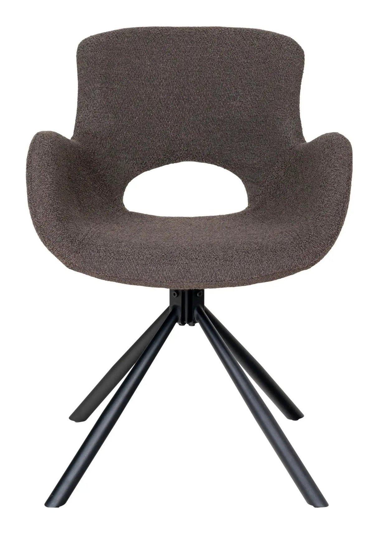 Amorim Spisebordsstol m. drejefod, Bouclé Mushroom - UNOLIVING.COM