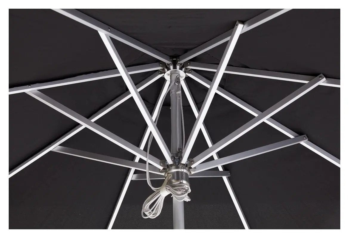 Antibes Parasol, Sort, Ø330 - UNOLIVING.COM