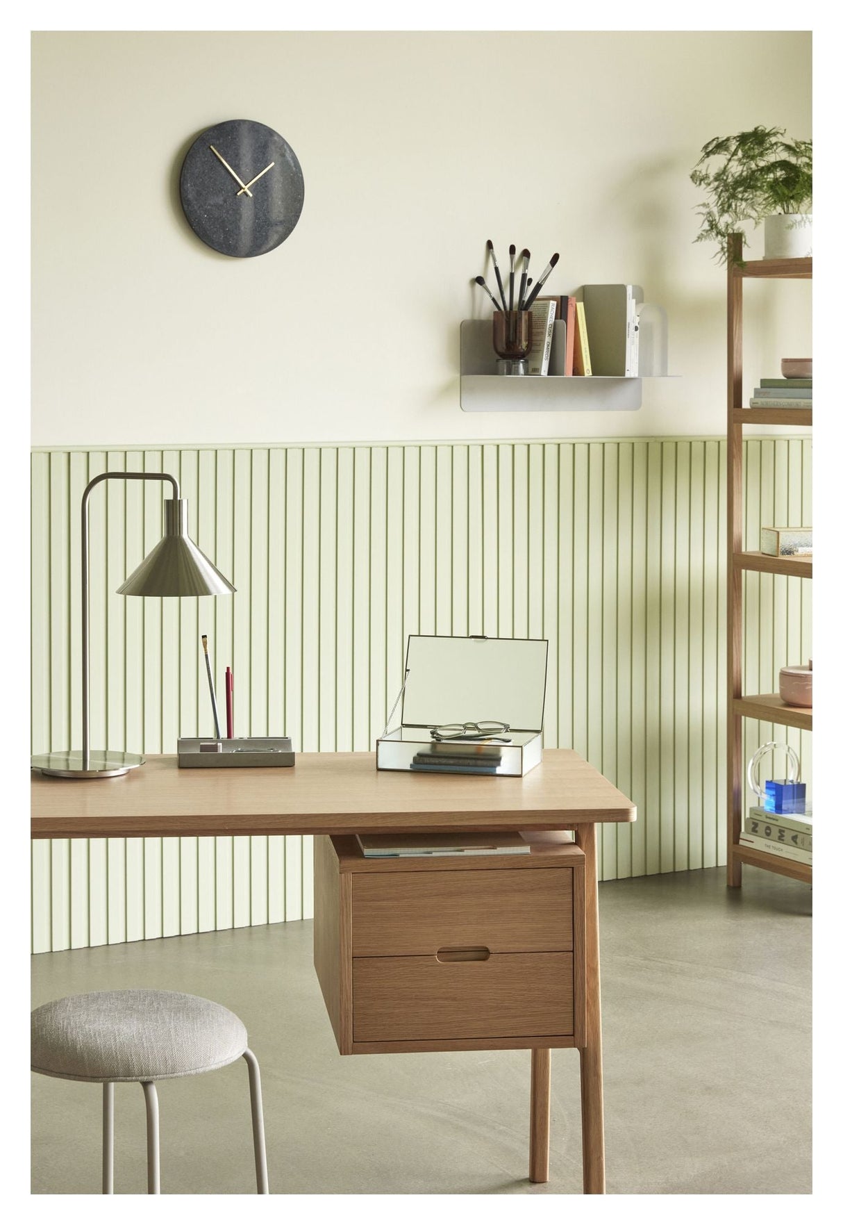 Architect Skrivebord, Egefinér, 120x57
