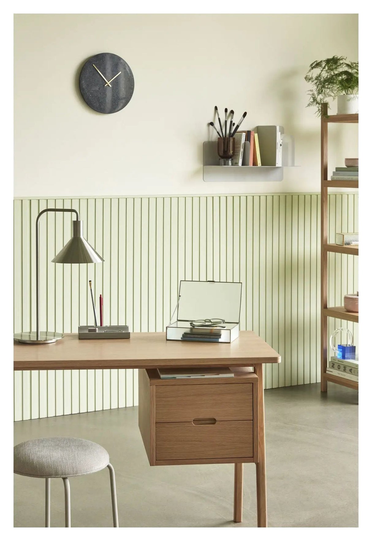 Architect Skrivebord, Egefinér, 120x57