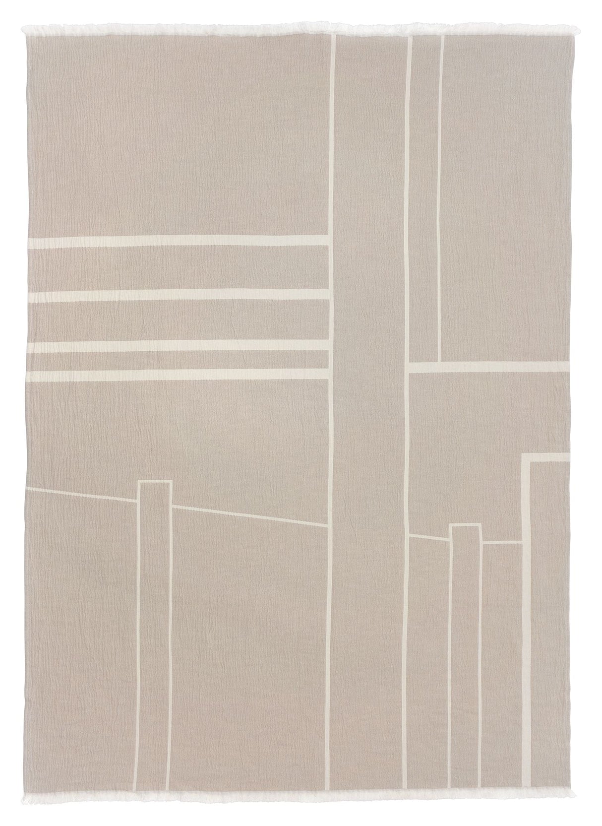 Architecture Plaid, Beige, 180x130 - UNOLIVING.COM