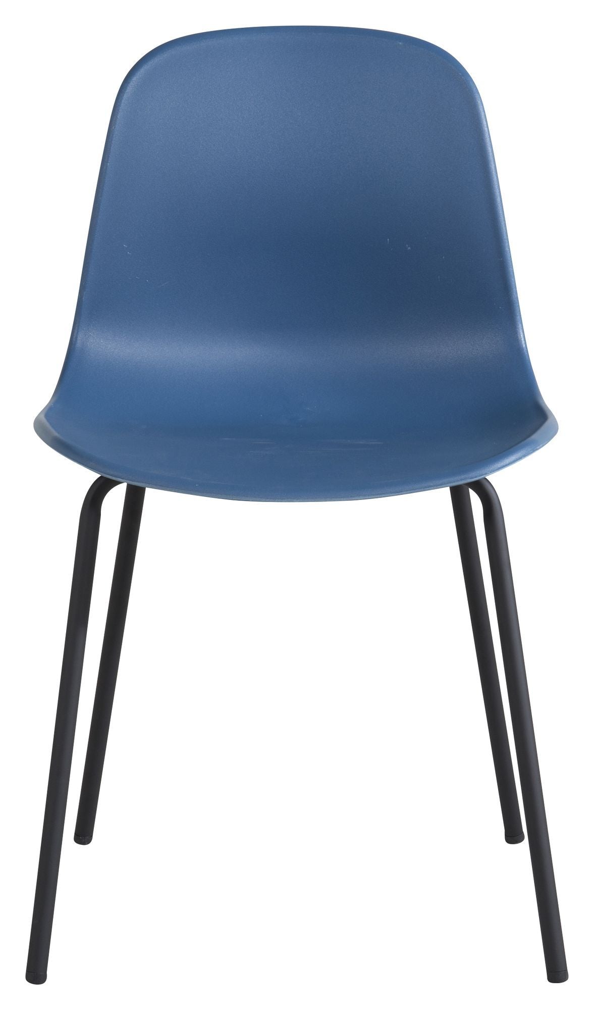 Arctic Spisebordsstol, Blå, Sorte metalben - UNOLIVING.COM