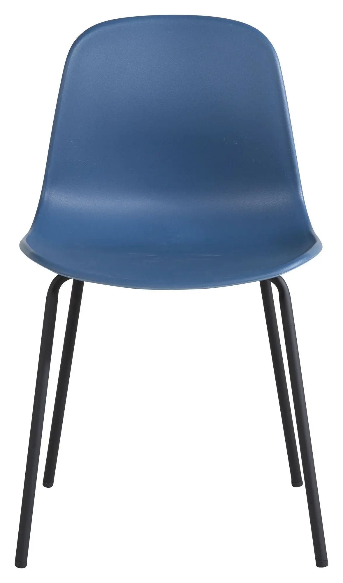 Arctic Spisebordsstol, Blå, Sorte metalben - UNOLIVING.COM
