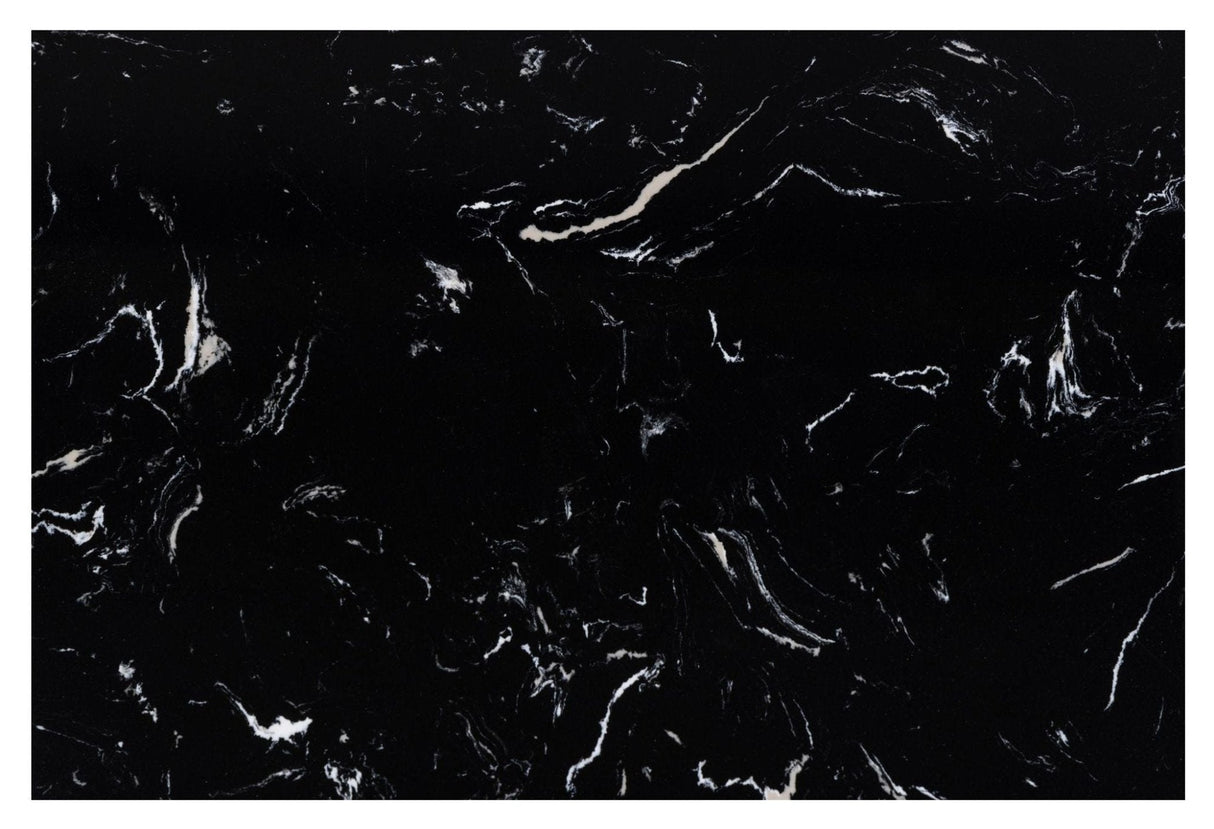 Avila Sidebord, Sort kunst marmor, Ø52x40 - UNOLIVING.COM