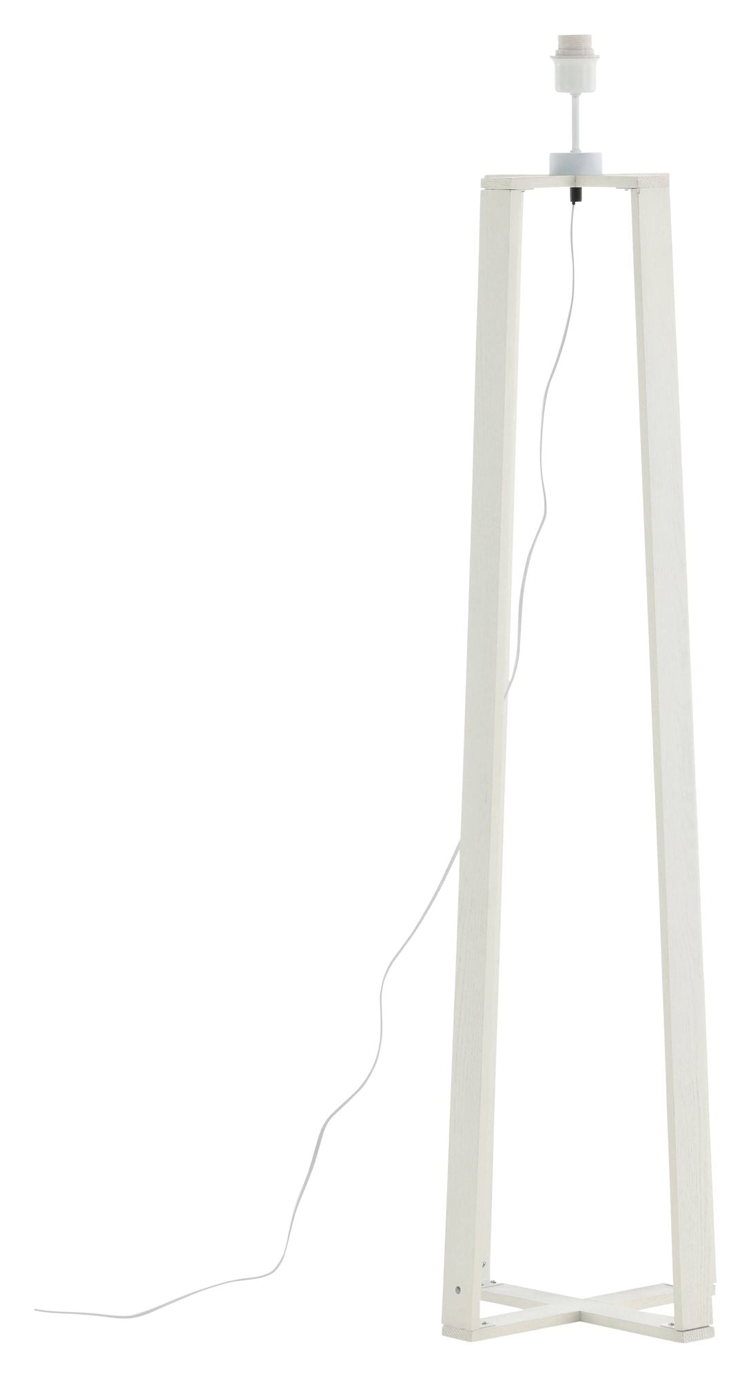 Avspark Gulvlampe, Sort/Hvid glas - UNOLIVING.COM