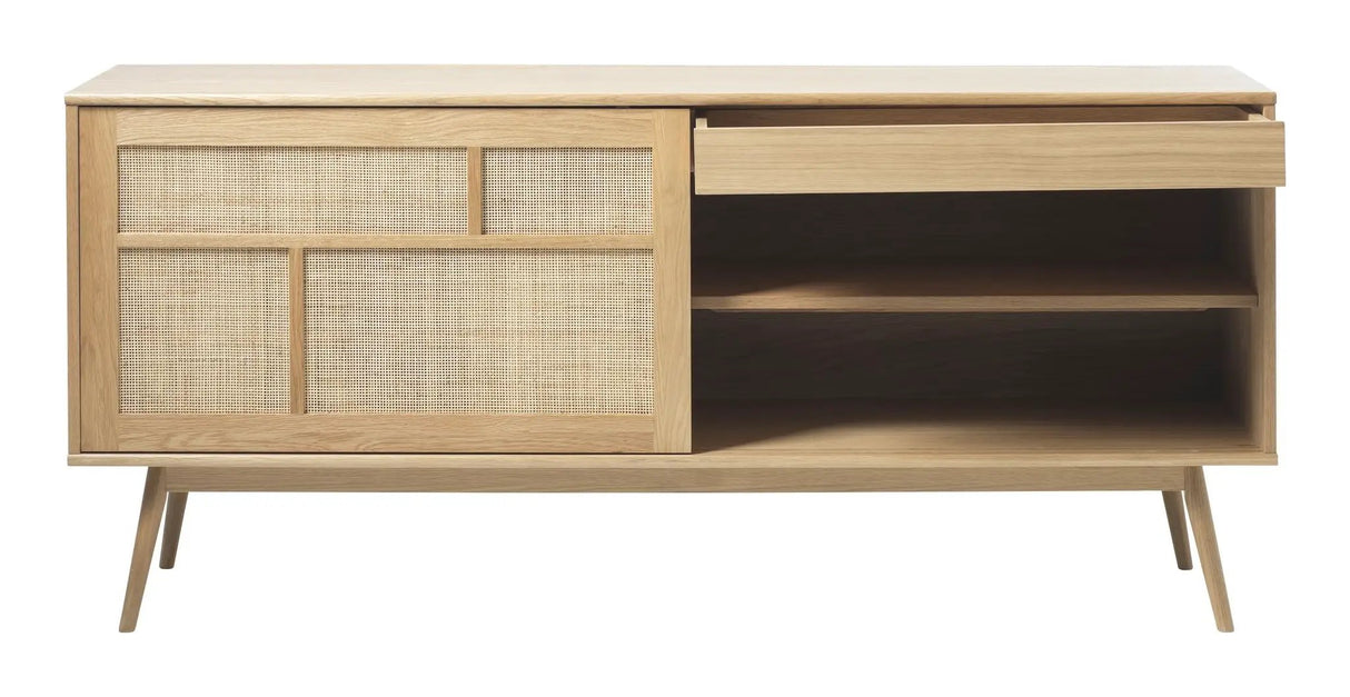 Barrali Skænk, Natur eg, Rattan, B:180