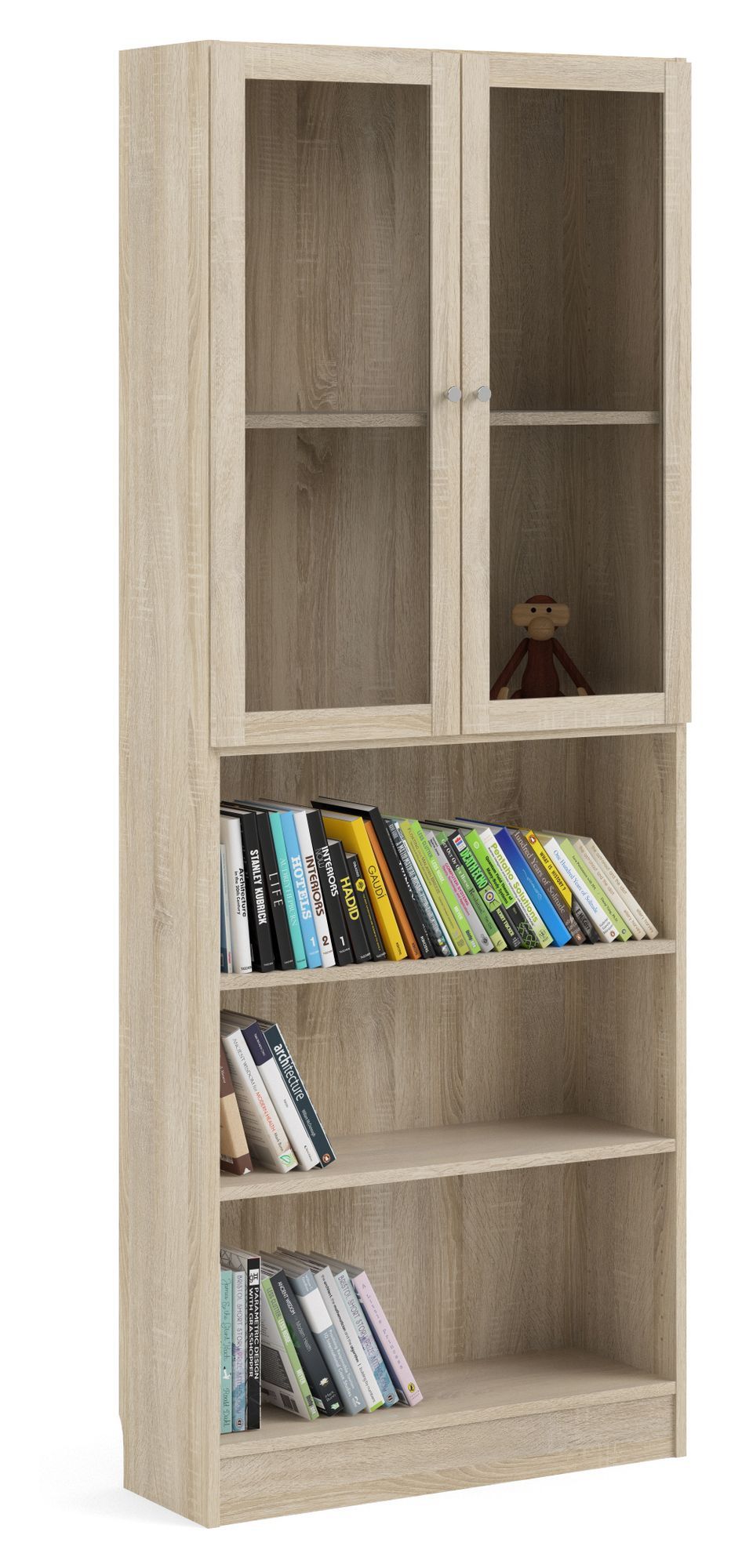 Basic Ekstra låge - Lys træ m/glaslåge