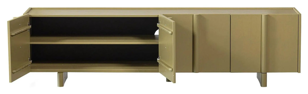Basu TV-Bord, Grønt fyrretræ, 53x200x46
