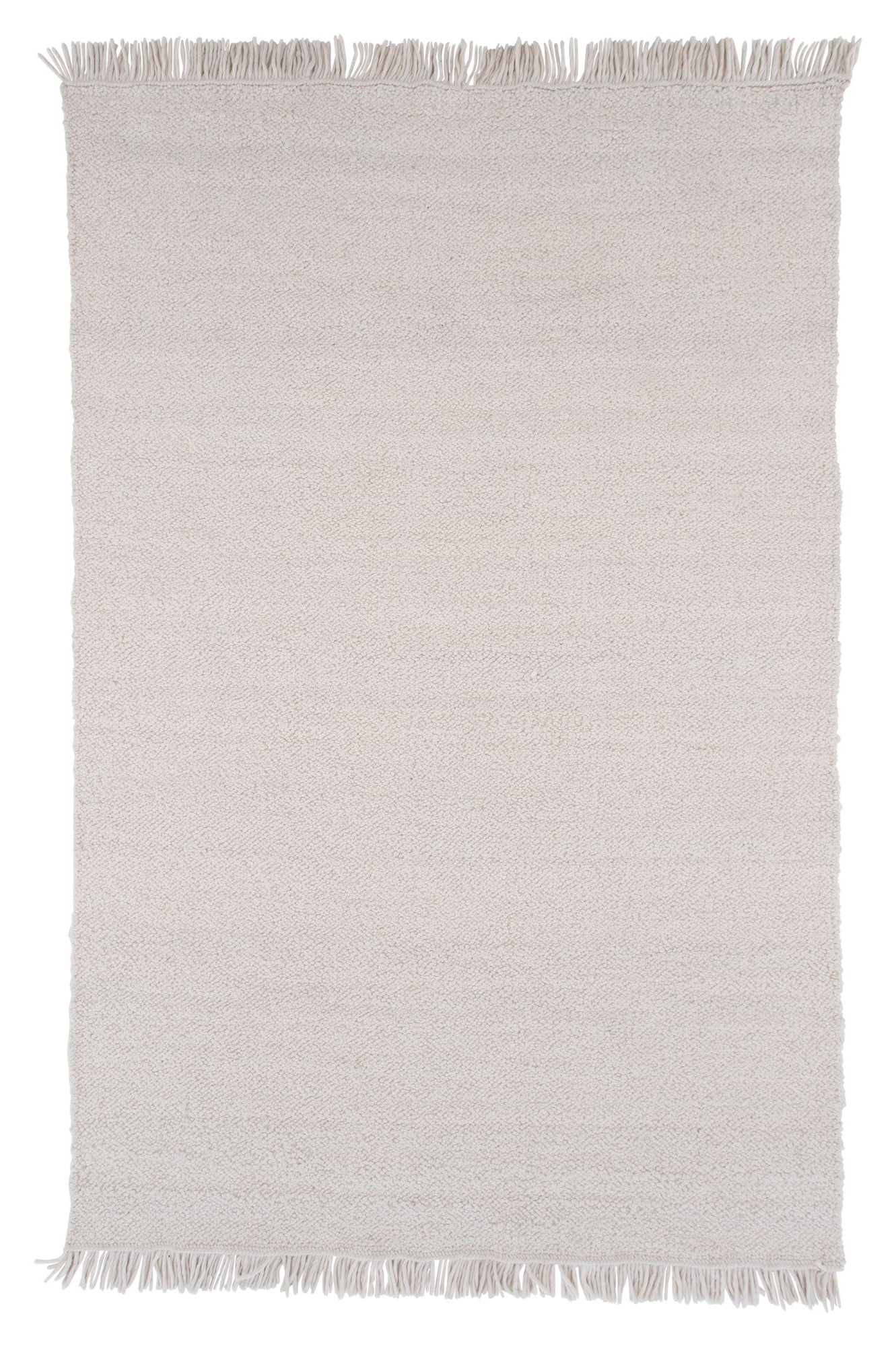 Betina uldmix tæppe, 300x400, Hvid - UNOLIVING.COM