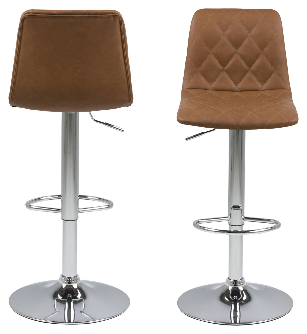 Bird Barstol, Brunt kunstlæder/Krom