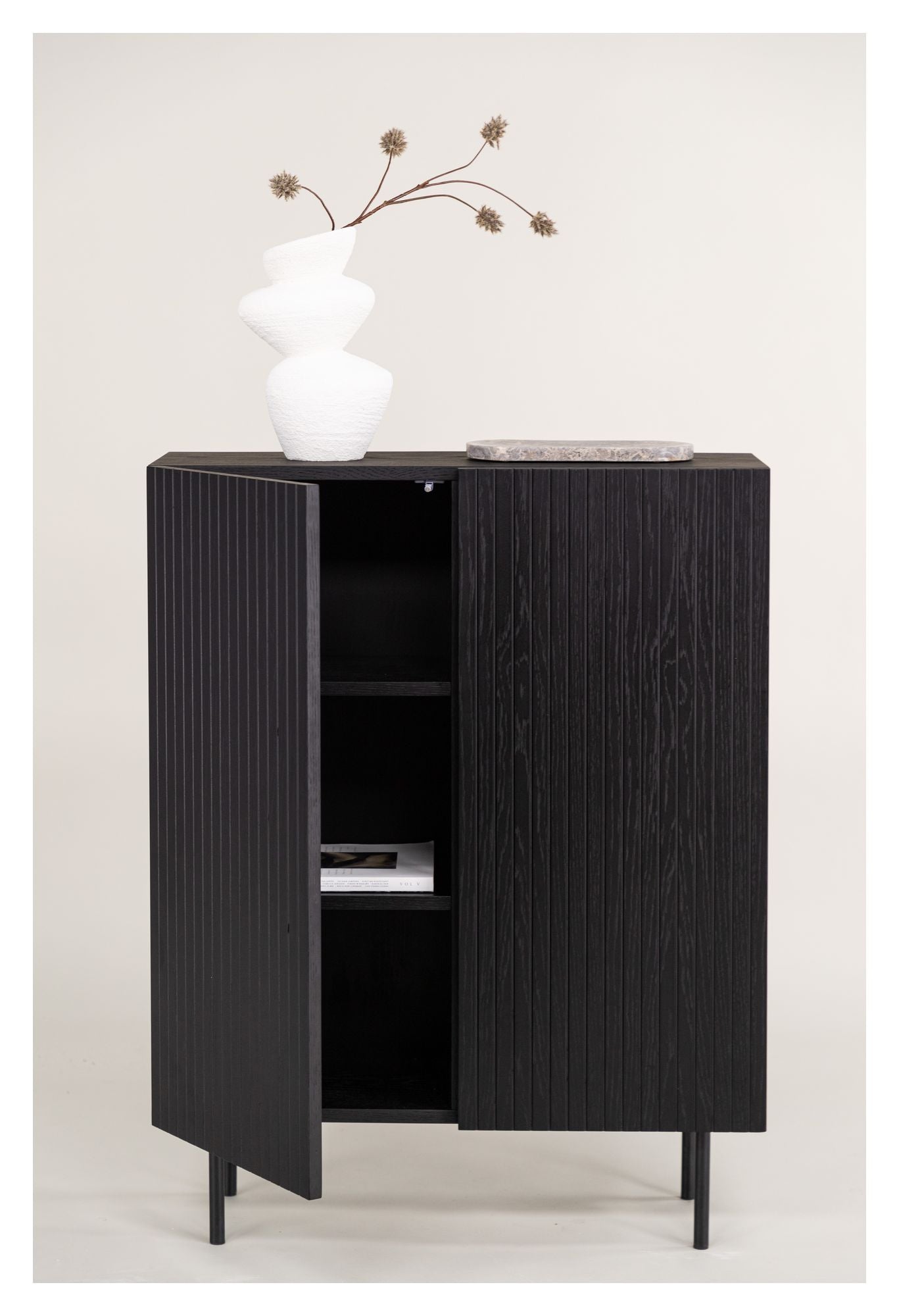 Björkön Skænk 80x32 - Sort eg - UNOLIVING.COM