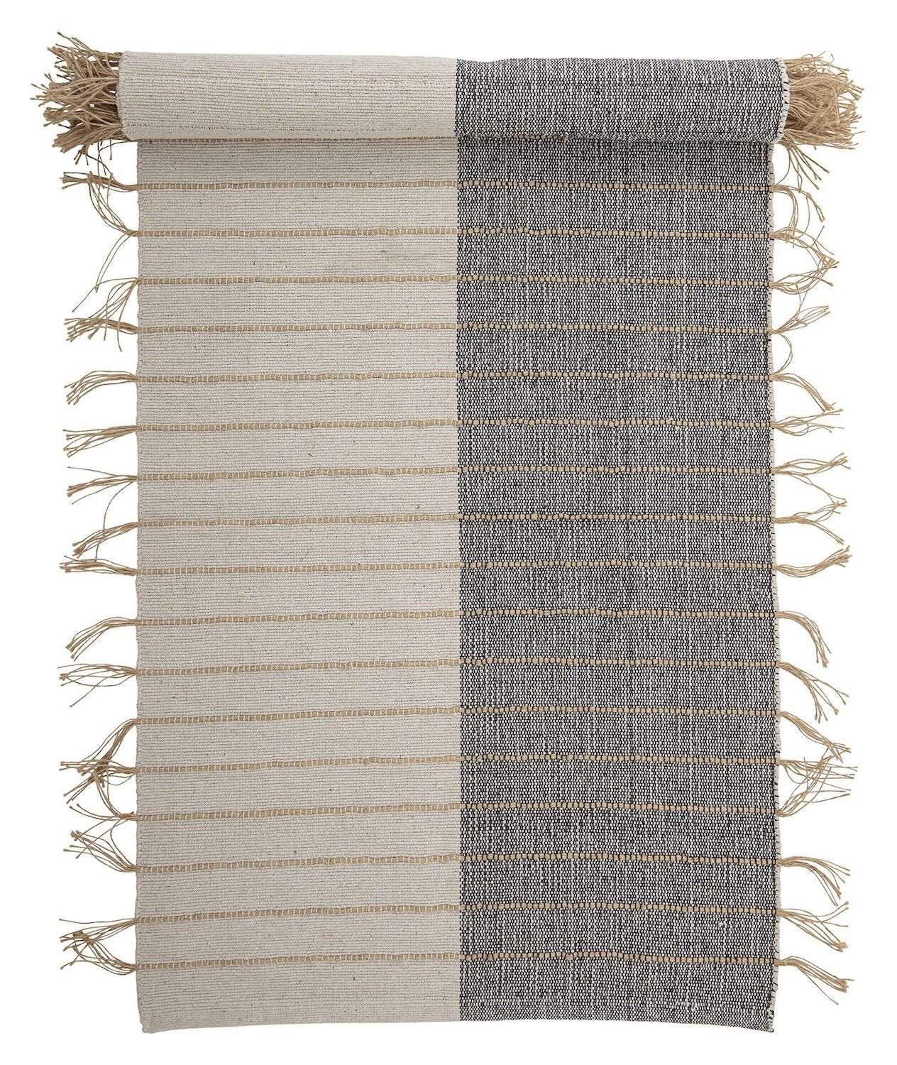 Bloomingville Aciano Tæppe Natur, Bomuld - UNOLIVING.COM