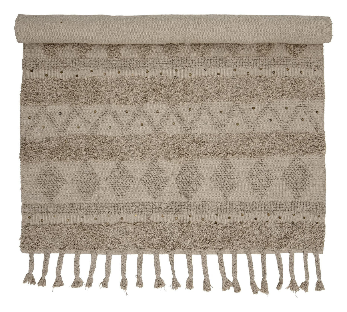 Bloomingville Dasha Tæppe 200x140, Natur - UNOLIVING.COM