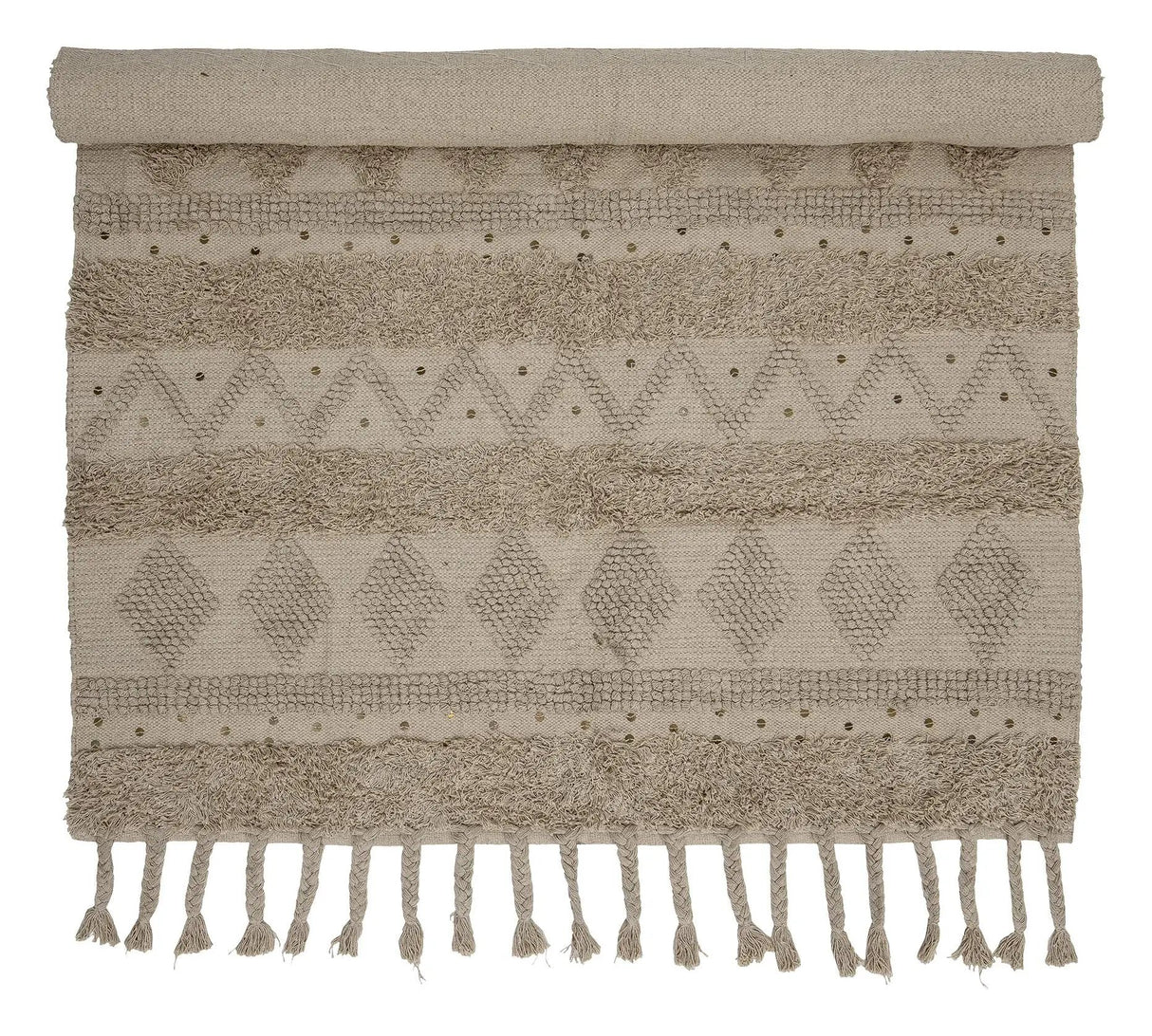 Bloomingville Dasha Tæppe 200x140, Natur - UNOLIVING.COM