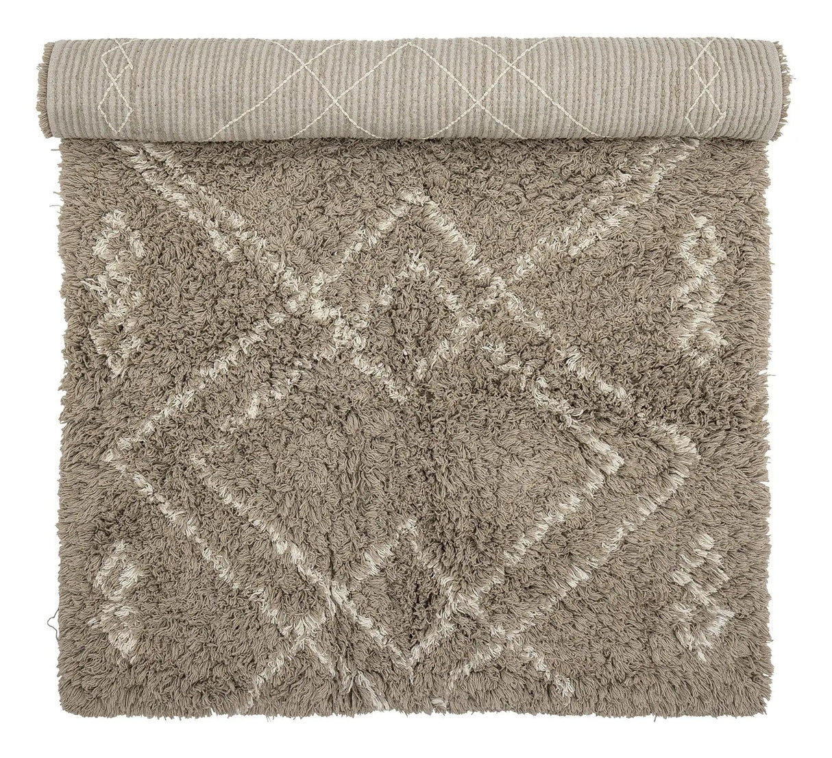 Bloomingville Edea Tæppe 150x90, Brun - UNOLIVING.COM