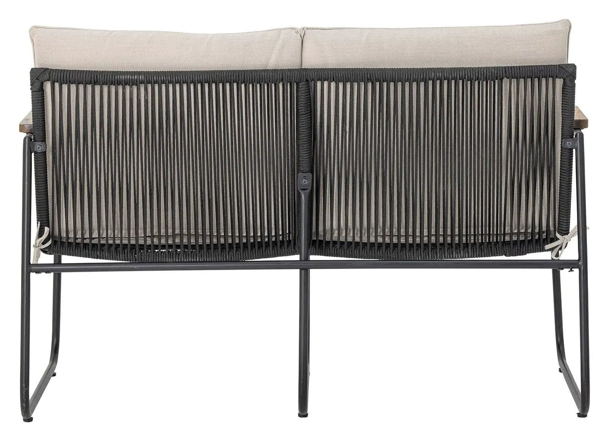 Bloomingville Hampton 2 - pers. sofa, Sort, Metal - UNOLIVING.COM