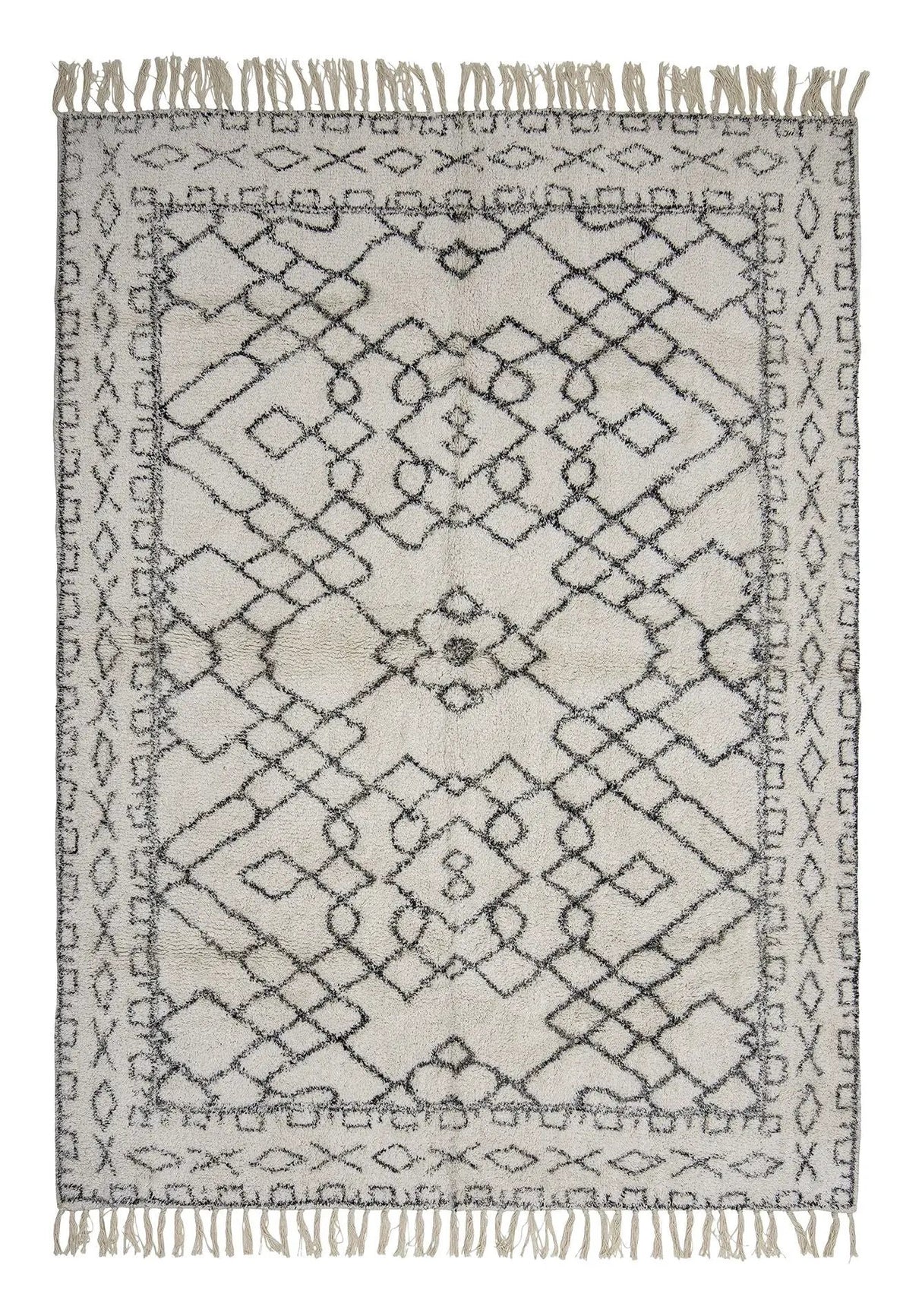 Bloomingville Jaqueline Tæppe 200x140, Hvid - UNOLIVING.COM