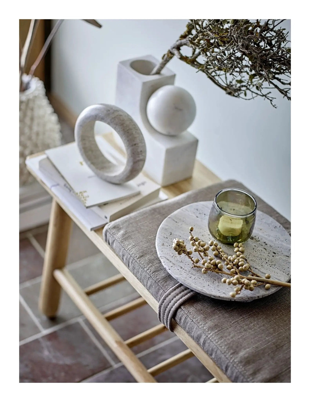 Bloomingville Linde Bænk, Natur, Gummitræ - UNOLIVING.COM