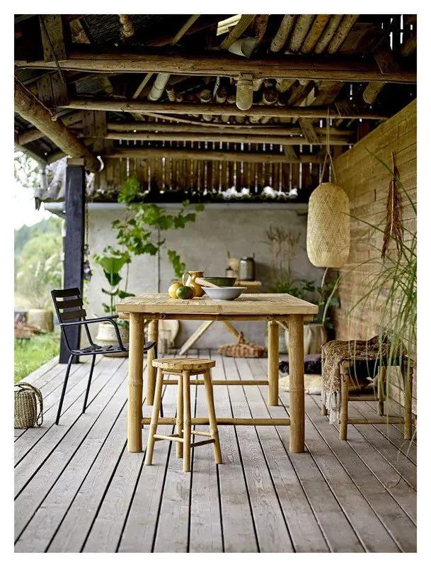 Bloomingville Monsi Spisestol Galvaniseret jern, Sort - UNOLIVING.COM