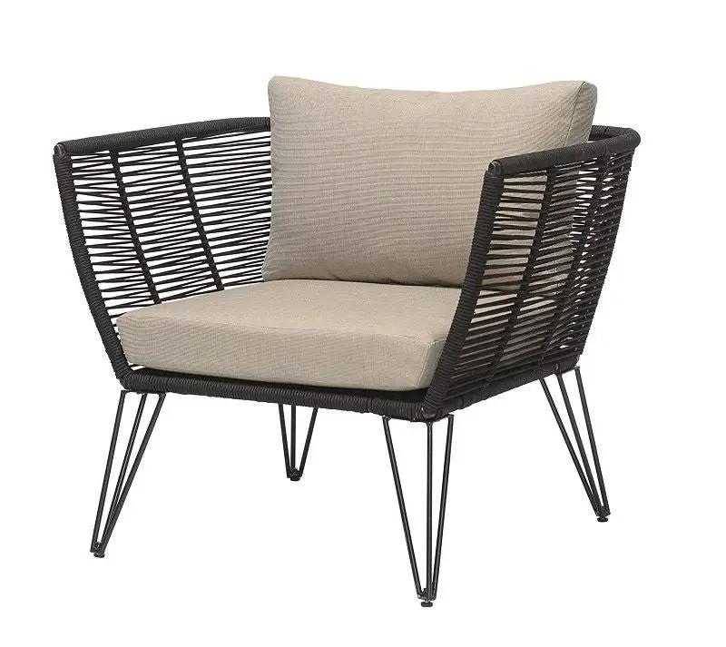 Bloomingville Mundo Loungestol m/hynder, Sort - UNOLIVING.COM