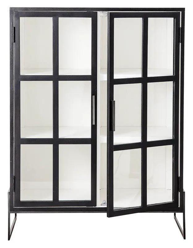 Bloomingville Opal Vitrineskab, Sort - UNOLIVING.COM