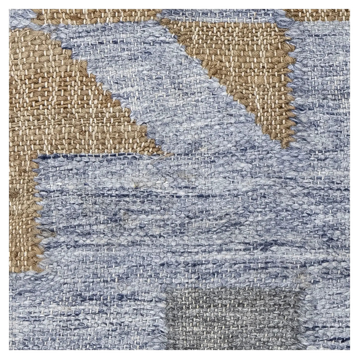 Bloomingville Vikka Tæppe Blå, Jute - UNOLIVING.COM