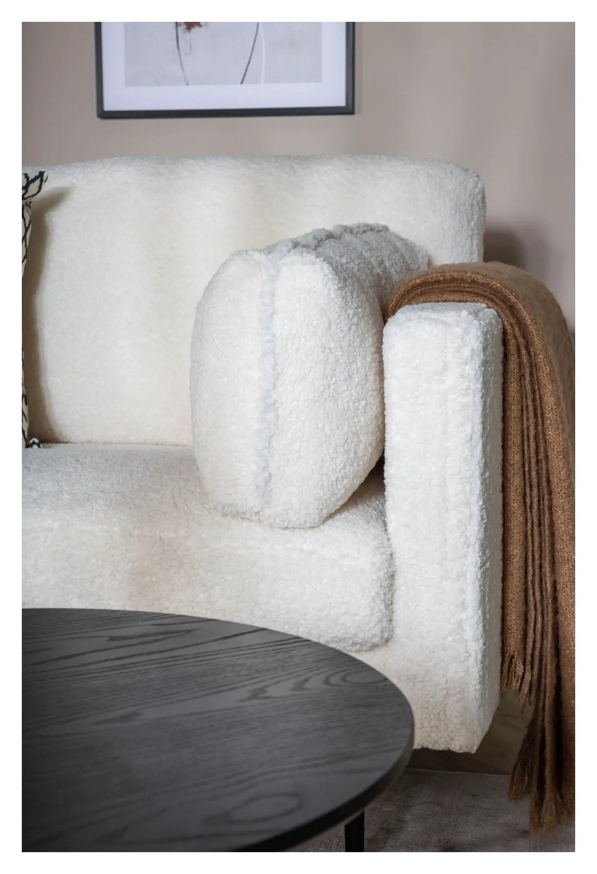 Boom 3-pers. Sofa, Offwhite Bouclé