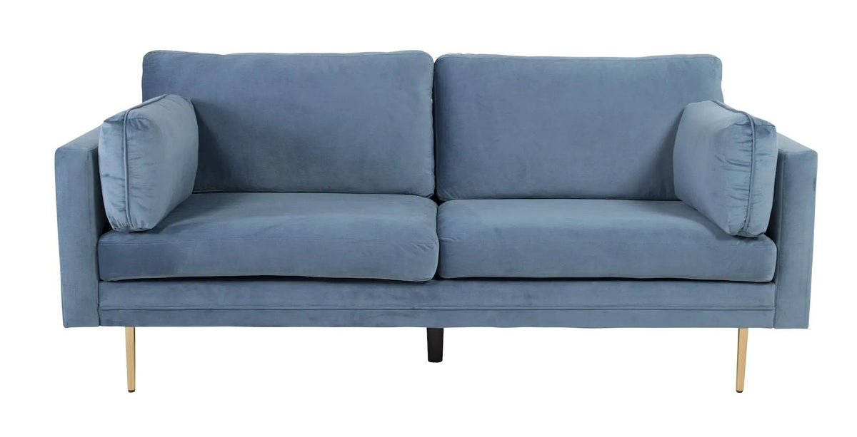 Boom 3-pers. sofa, Blå Velour