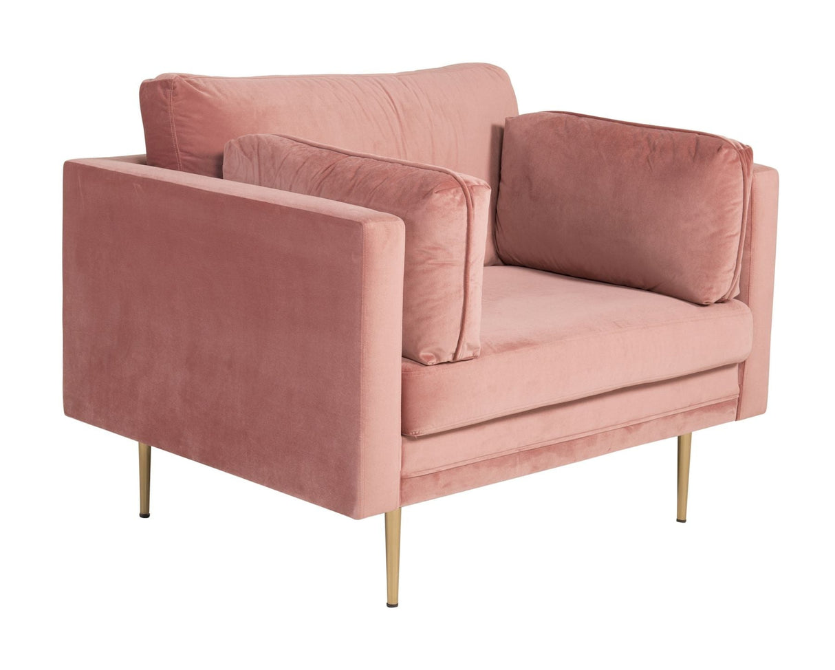 Boom Lænestol, Dusty pink Velour