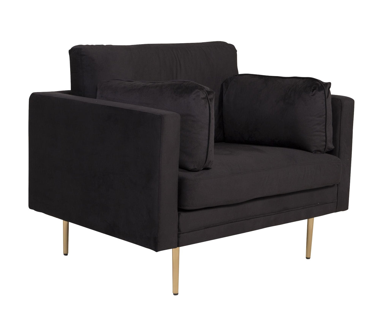 Boom Lænestol, Sort Velour