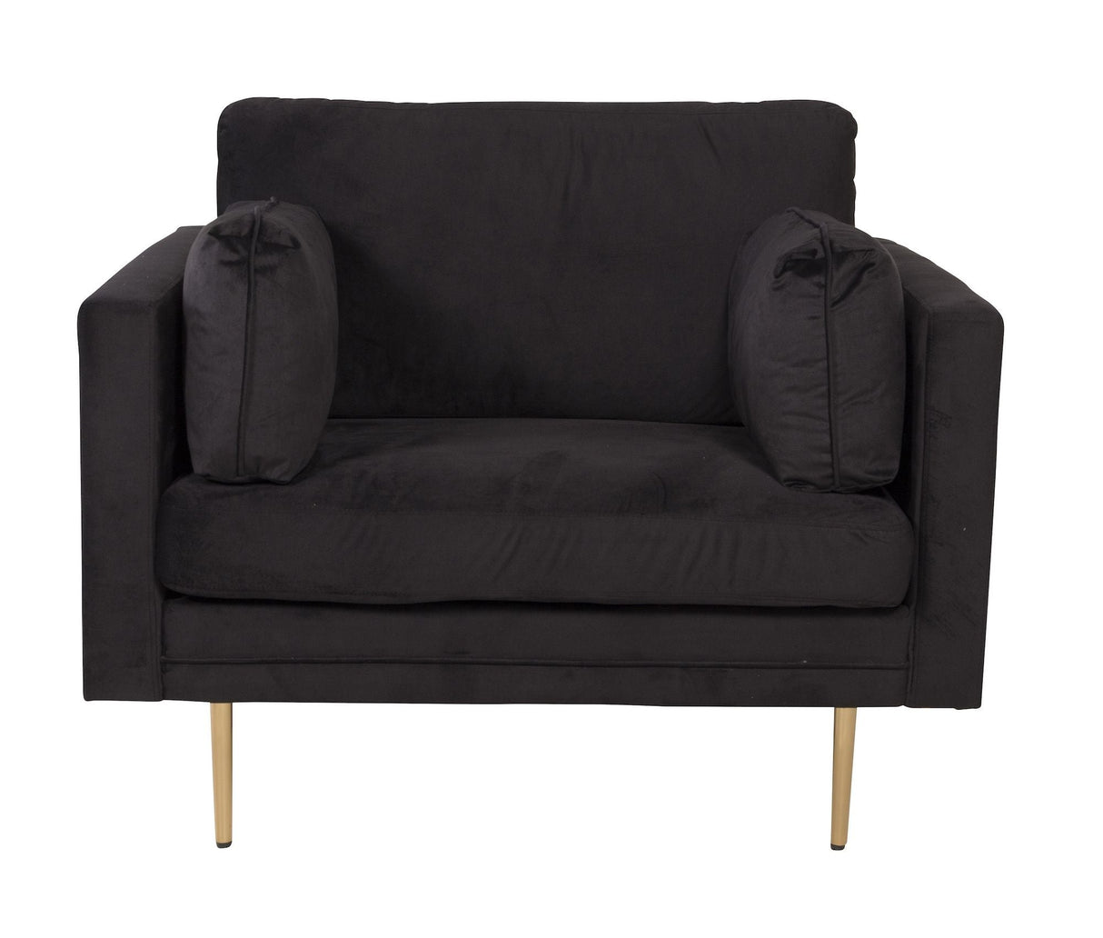 Boom Lænestol, Sort Velour