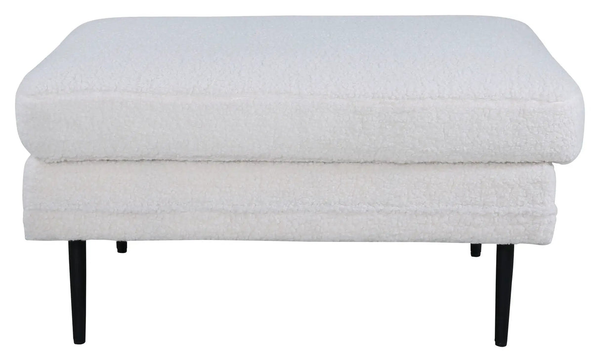 Boom Ottoman, Offwhite Teddy - UNOLIVING.COM