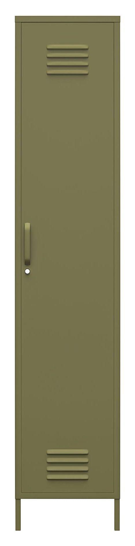 Bradford Metalskab med en låge H: 185, Oliven grøn - UNOLIVING.COM