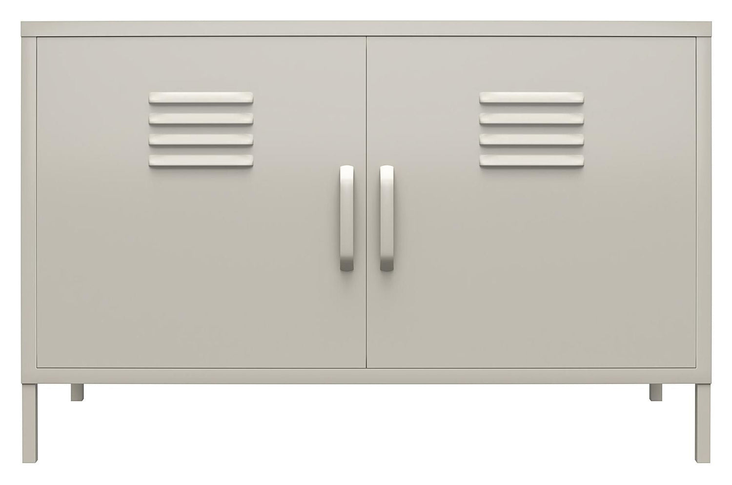 Bradford Opbevaringsskab m. to låger, Taupe metal - UNOLIVING.COM