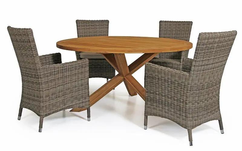 Brafab Eios Havebord Ø150, Teak - UNOLIVING.COM