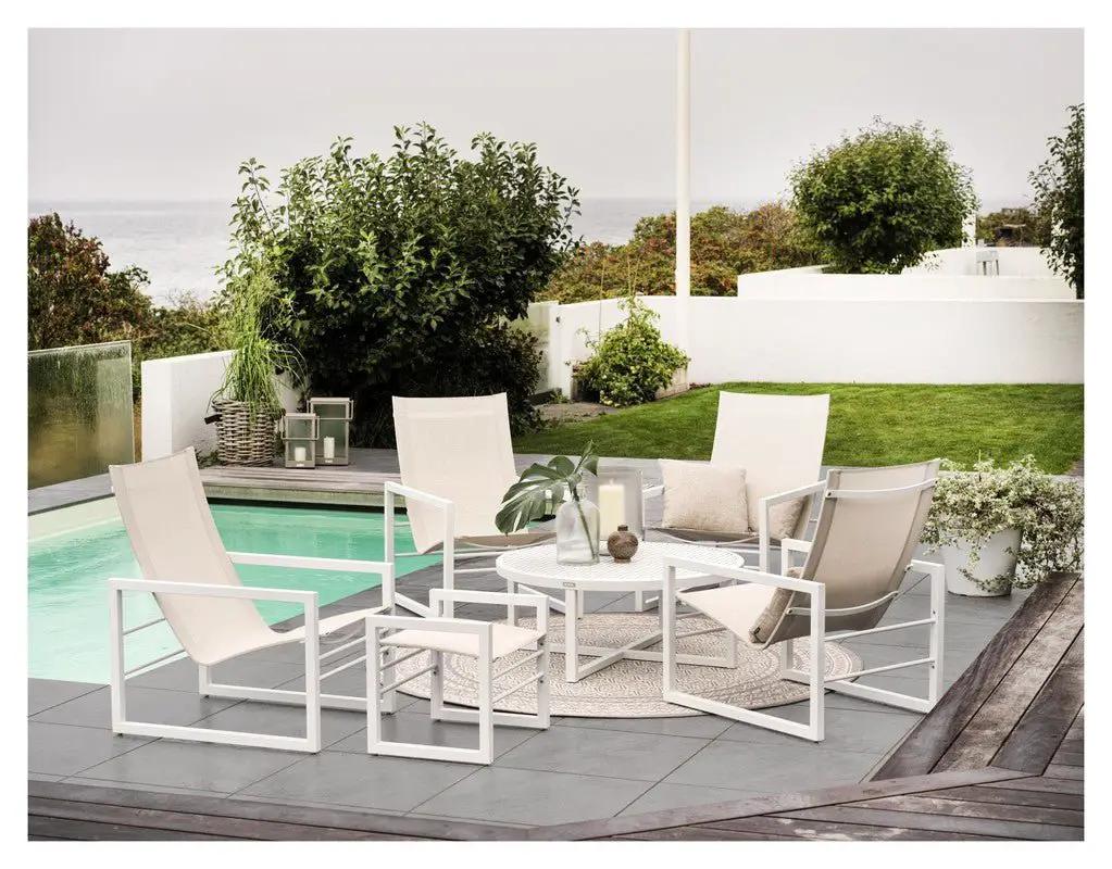 Brafab Vevi Loungebord Ø100, Hvid - UNOLIVING.COM