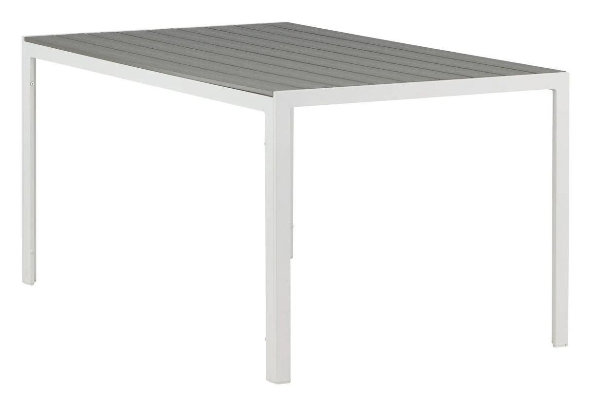Break Havebord 150x90 - Grå/Hvid - UNOLIVING.COM