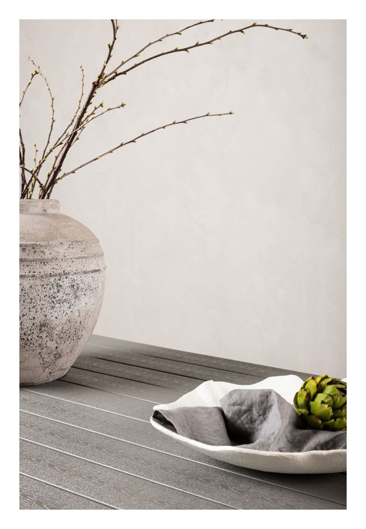 Break Havebord 205x90 - Grå/Hvid - UNOLIVING.COM