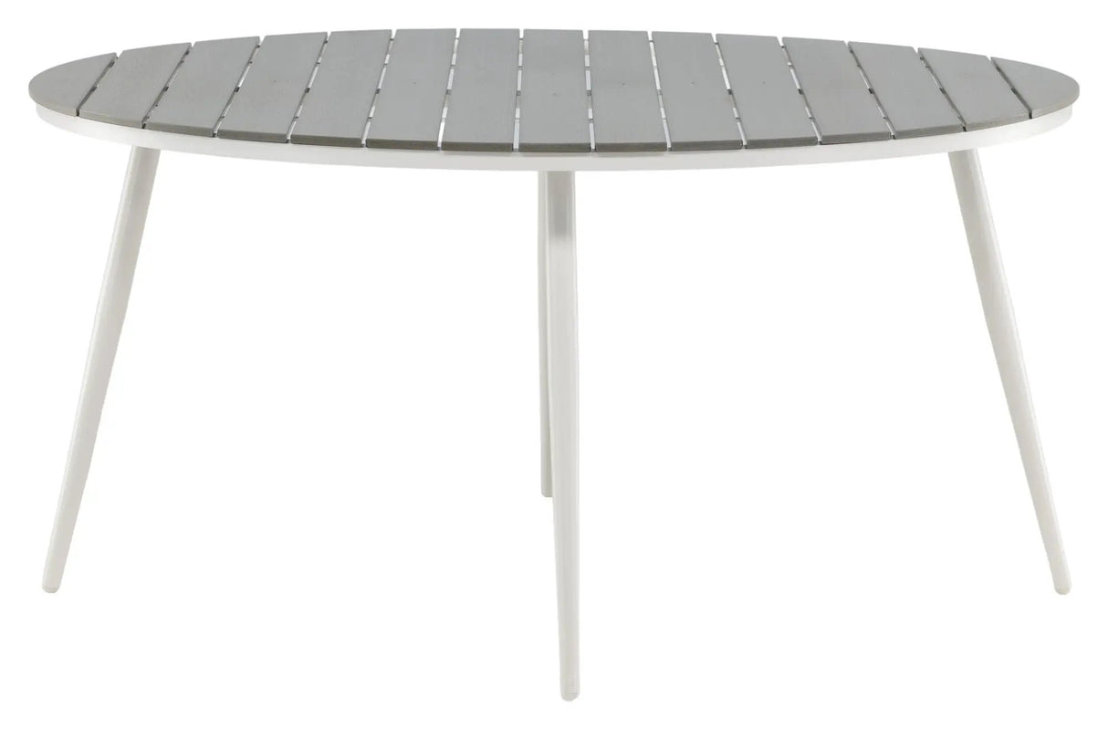 Break Havebord Ø150 - Grå/Hvid - UNOLIVING.COM