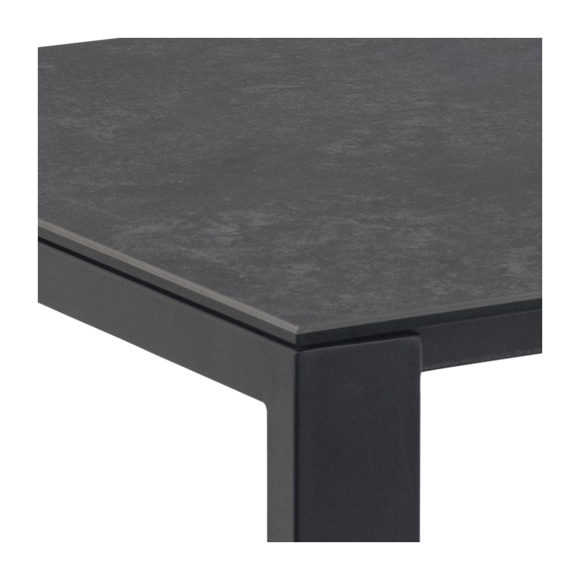 Brentford Spisebord, Sort Fairbanks ru keramik, 200x90 - UNOLIVING.COM